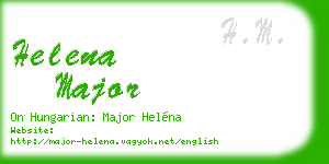 helena major business card