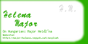 helena major business card